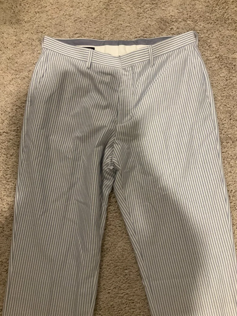 j.crew crosby classic-fit suit pant in portuguese cotton oxford. size: 34/34.
